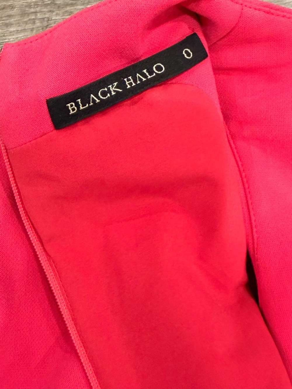 Black Halo Pabla Mini Dress Pink Asymmetrical Ruffle Cocktail XS 0 Designer - Picture 8 of 11